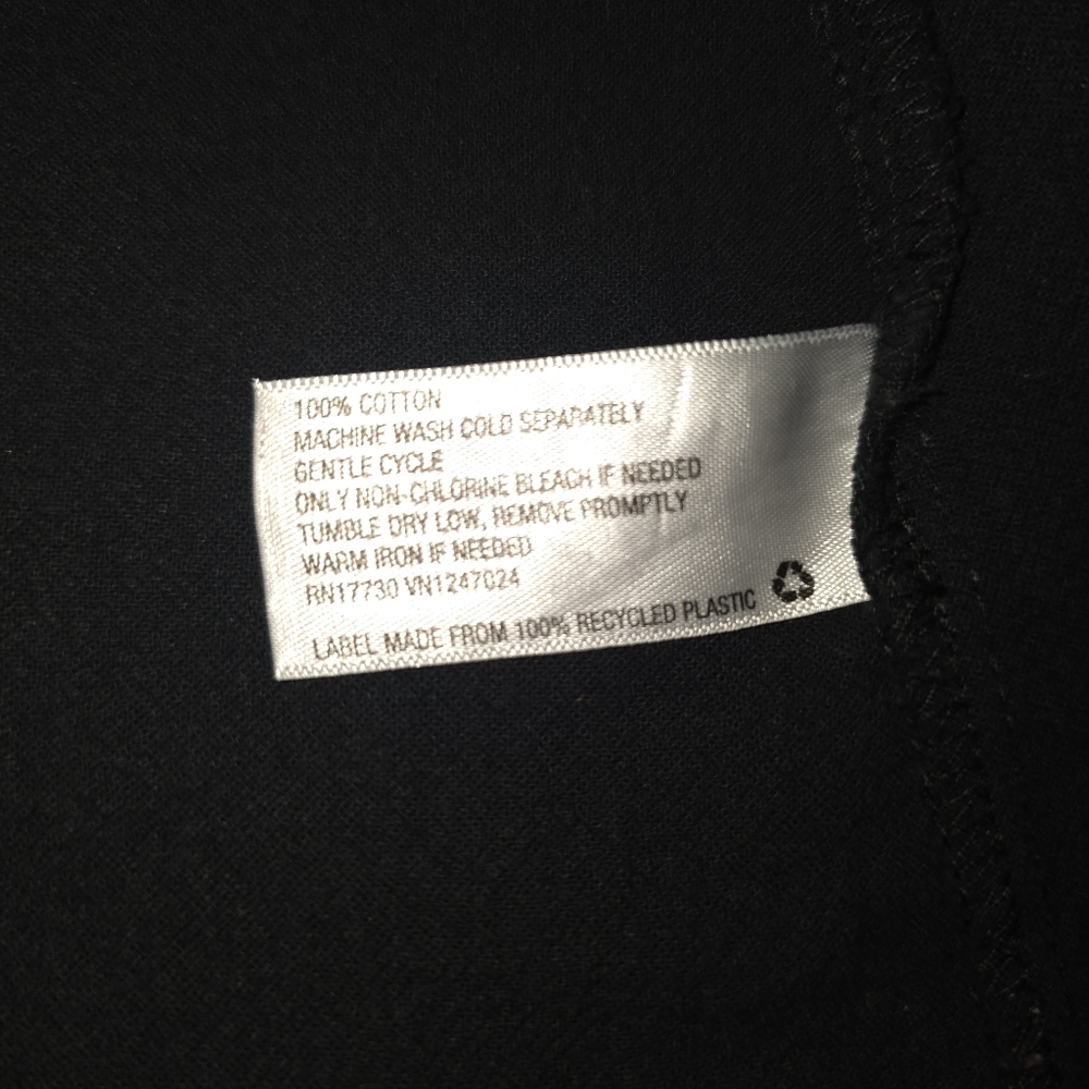 Universal Thread Black Midi Dress Button Front Tie Back – Size L - Picture 8 of 8